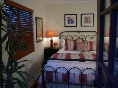 Bungalow Two Master Bedroom through french doors